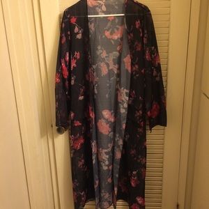NWOT! Floral Chiffon Kimono